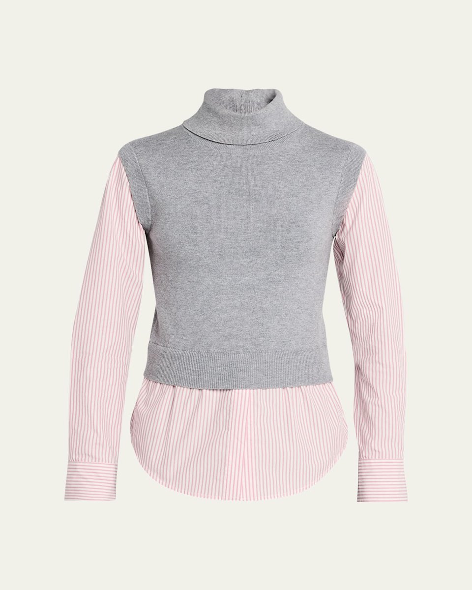 Aissa Mixed-Media Top